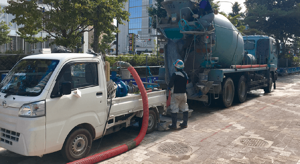 車載ポンプ (圧送装置) 2